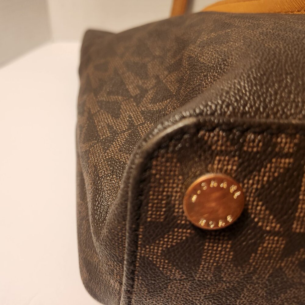 Michael Kors Logo Brown Tote Bag - Great Restoration Project - Picture 8 of 13
